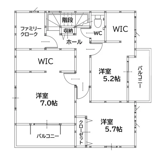 八幡西区下上津役1丁目 新築戸建 間取り図