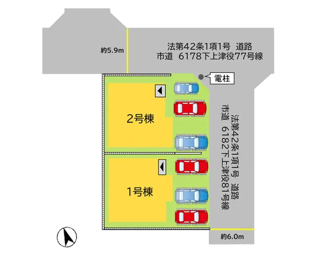 八幡西区下上津役1丁目 新築戸建 間取り図