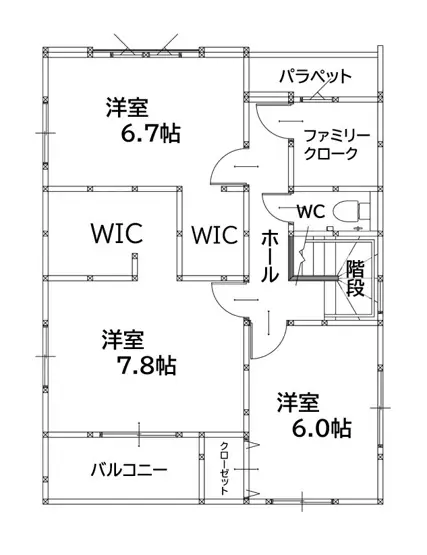 八幡西区馬場山西 新築戸建 間取り図