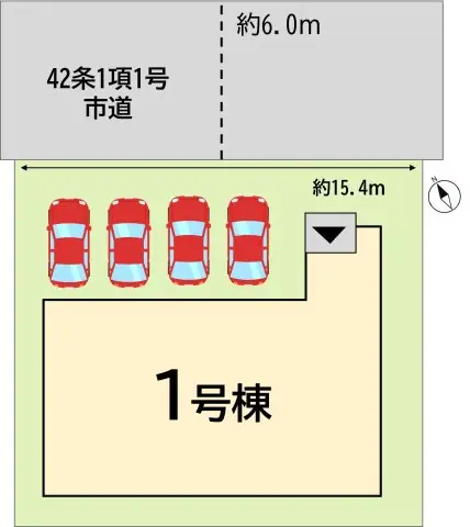 八幡西区船越2丁目 新築戸建 間取り図