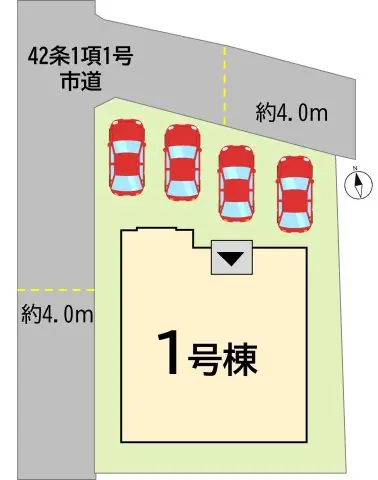 八幡西区美原町 新築戸建 間取り図