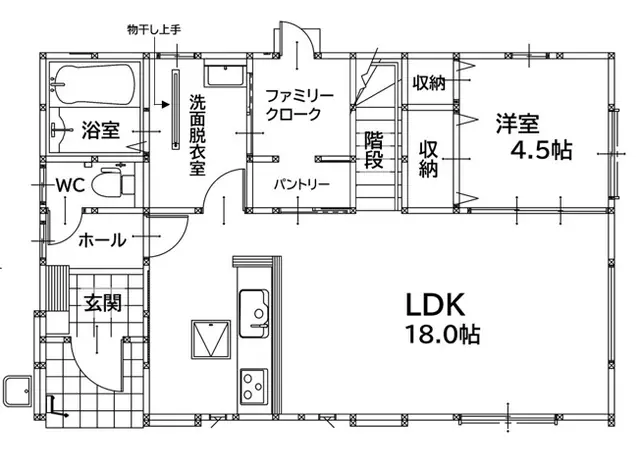遠賀町島門 新築戸建 間取り図