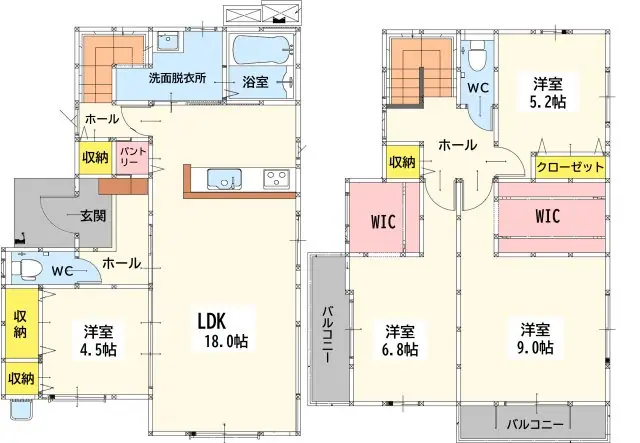 苅田町苅田 新築戸建 間取り図