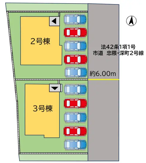 飯塚市忠隈 新築戸建 間取り図