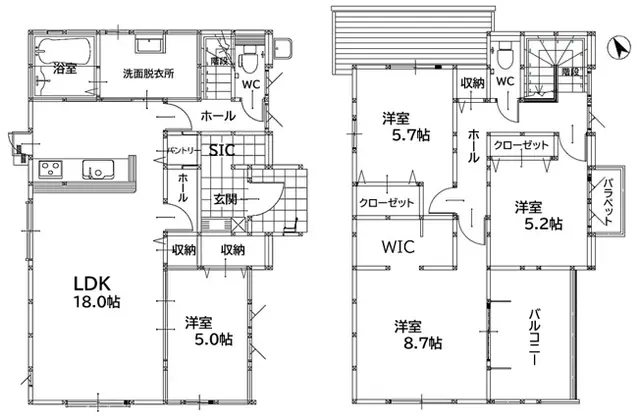 飯塚市潤野 新築戸建 間取り図