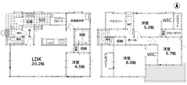 飯塚市平恒 新築戸建 間取り図