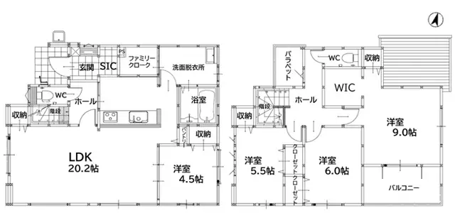 桂川町土居 新築戸建 間取り図