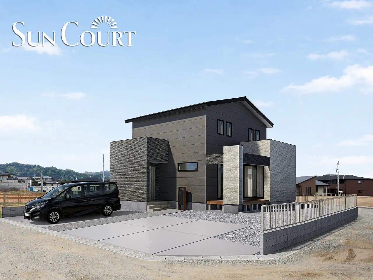 苅田町与原 新築戸建 外観写真