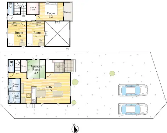 飯塚市若菜 新築戸建（全7棟） 間取り図