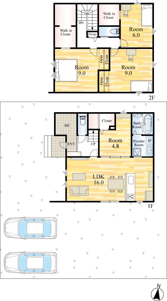 飯塚市伊岐須 新築戸建（全6棟） 間取り図