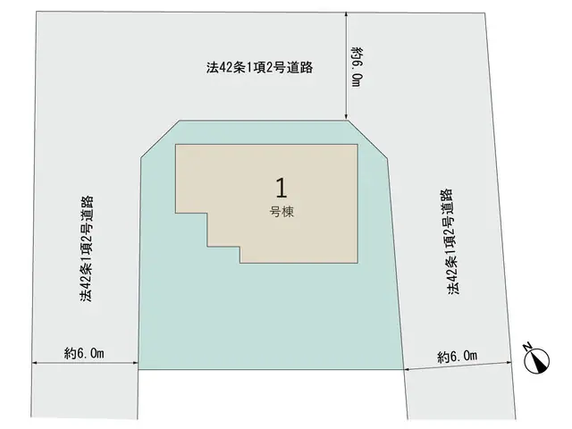 行橋市大橋1丁目 新築戸建（全2棟） 間取り図