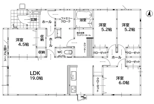飯塚市太郎丸 新築戸建 間取り図