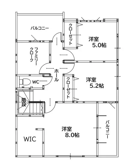 八幡西区若葉1丁目 新築戸建 間取り図