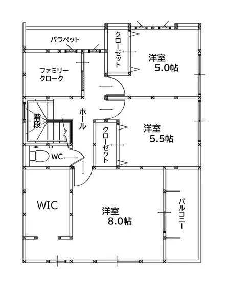 八幡西区若葉1丁目 新築戸建 間取り図