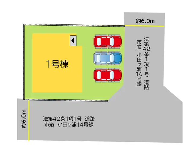 中間市小田ヶ浦2丁目 新築戸建 間取り図