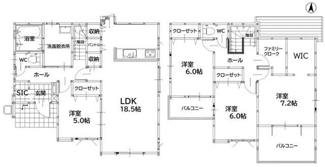 飯塚市小正 新築戸建 間取り図