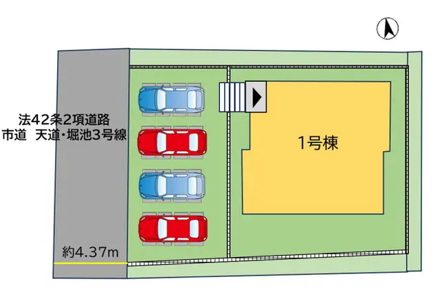 飯塚市楽市 新築戸建 間取り図