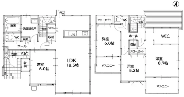 桂川町土居 新築戸建 間取り図