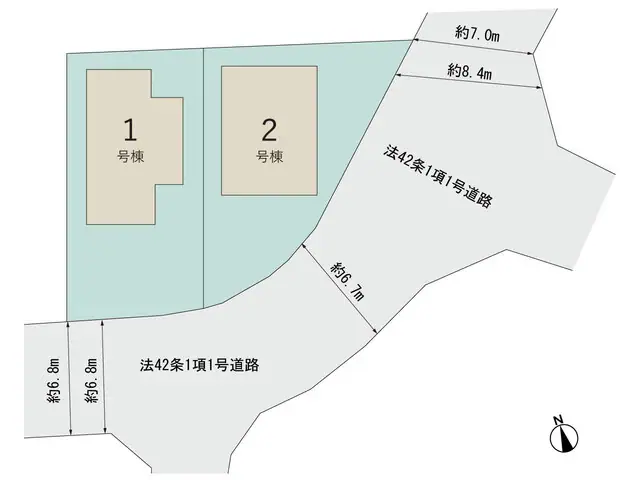 福岡市博多区東月隈5丁目 新築戸建（全2棟） 間取り図
