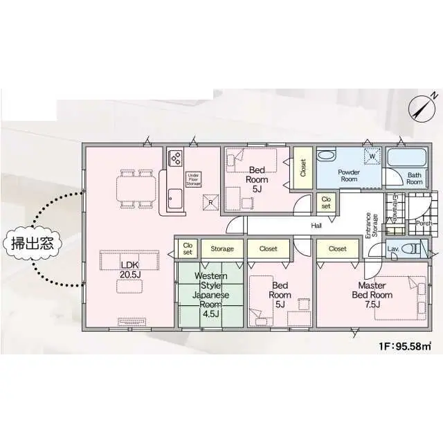 筑紫野市牛島 新築戸建（全2棟） 間取り図