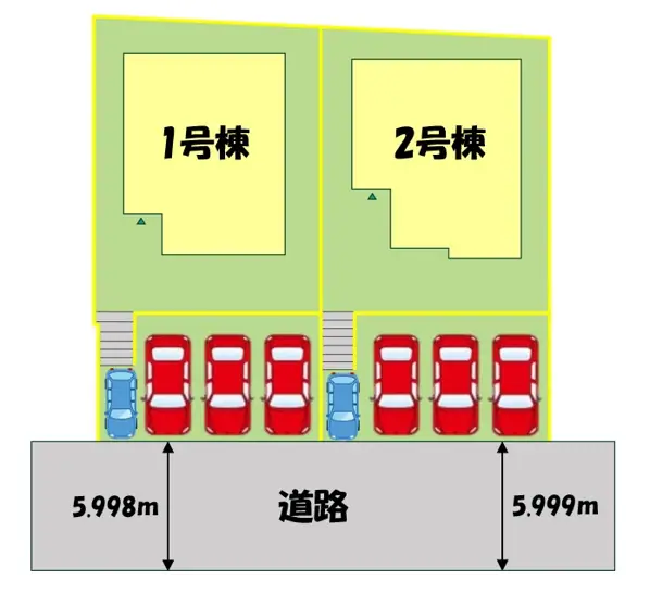 若松区青葉台南2丁目 新築戸建（全2棟） 間取り図
