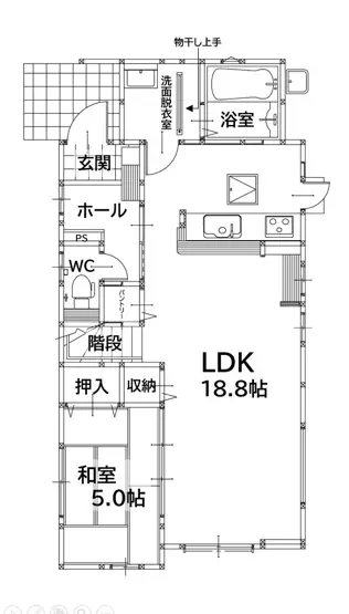 八幡西区日吉台2丁目 新築戸建 間取り図