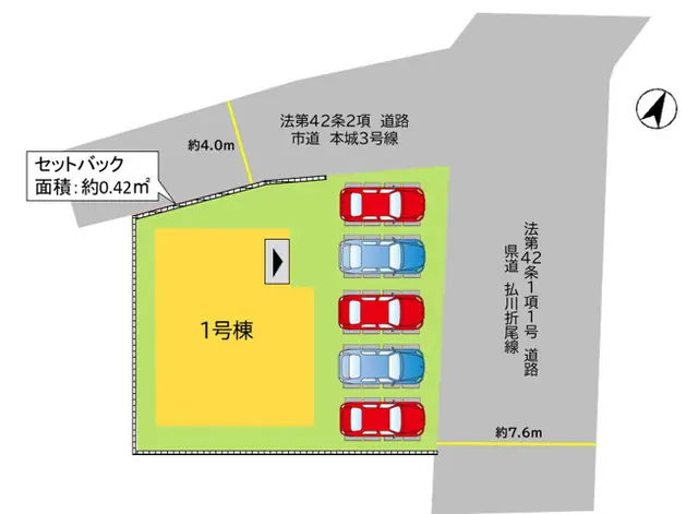 八幡西区本城 新築戸建 間取り図