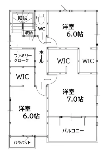 八幡西区下上津役4丁目 新築戸建 間取り図