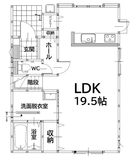 八幡西区若葉1丁目 新築戸建 間取り図
