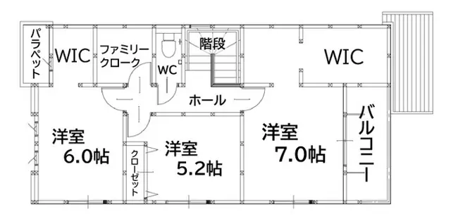 八幡西区大浦1丁目 新築戸建 間取り図
