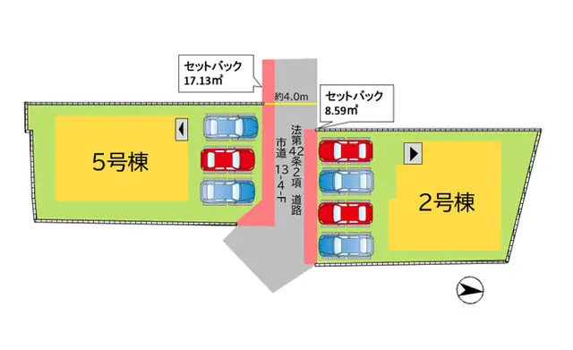 中間市長津2丁目 新築戸建（全2棟） 間取り図
