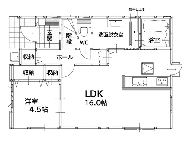 芦屋町白浜町 新築戸建 間取り図