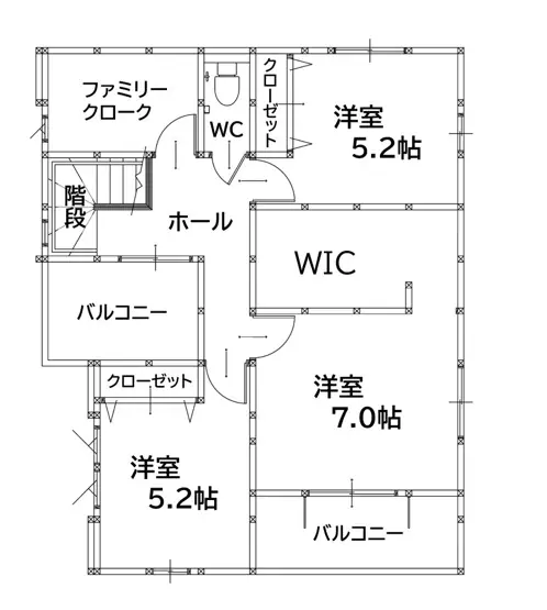 芦屋町幸町 新築戸建 間取り図