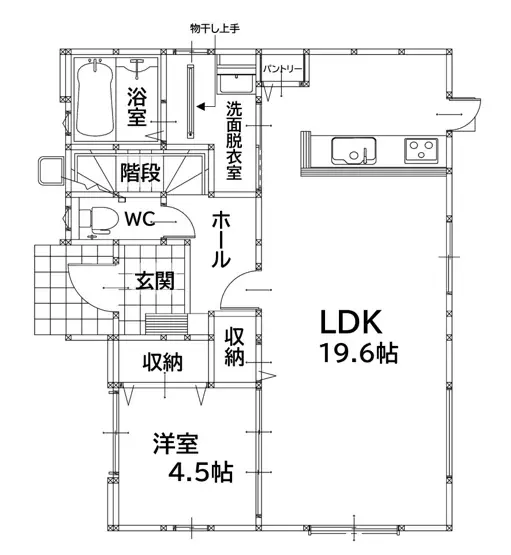 芦屋町幸町 新築戸建 間取り図