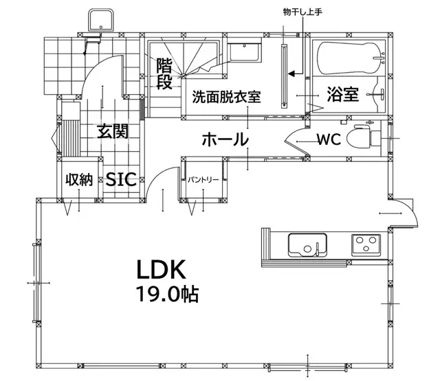 芦屋町幸町 新築戸建 間取り図