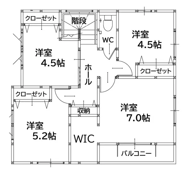 芦屋町幸町 新築戸建 間取り図