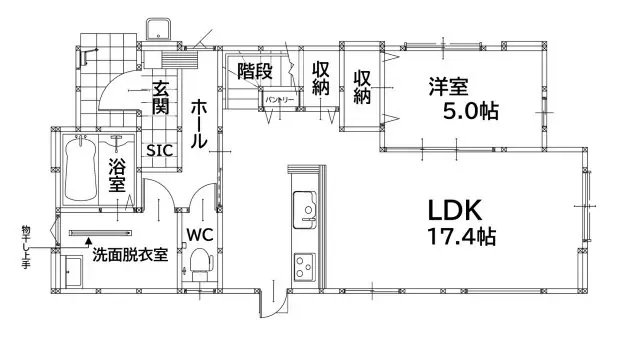 芦屋町幸町 新築戸建 間取り図