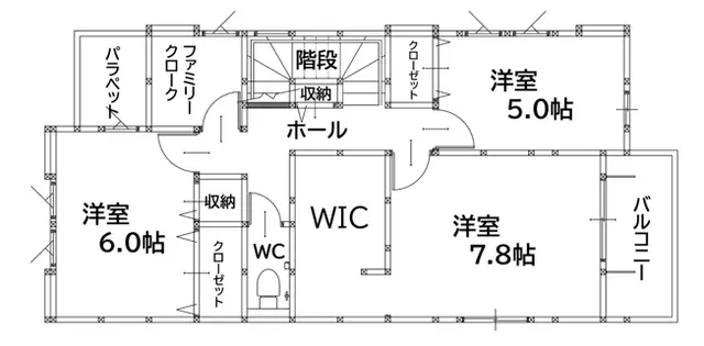芦屋町幸町 新築戸建 間取り図