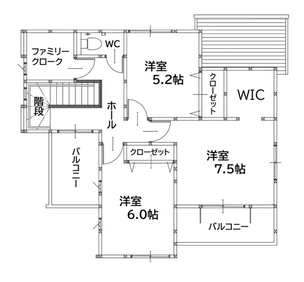 鞍手町中山 新築戸建 間取り図