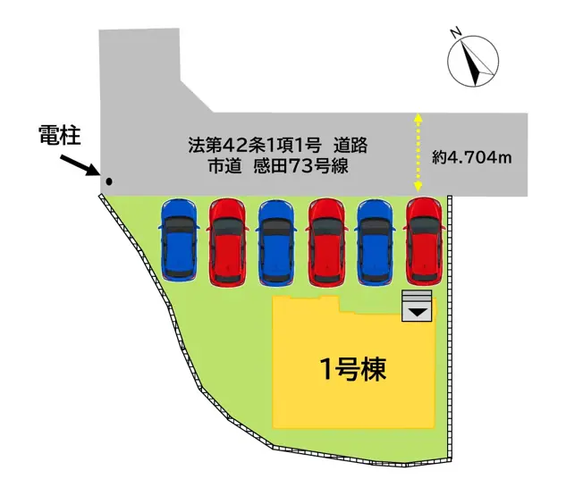 直方市感田 新築戸建 間取り図