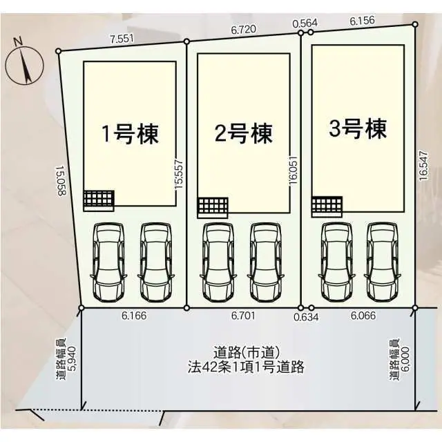 戸畑区中原東2丁目 新築戸建（全3棟） 間取り図