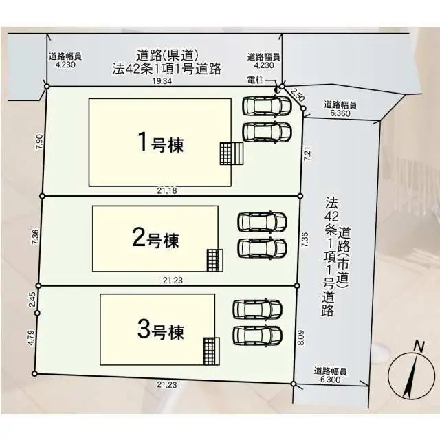 久留米市藤光町字枦ケ浦 新築戸建（全3棟） 間取り図